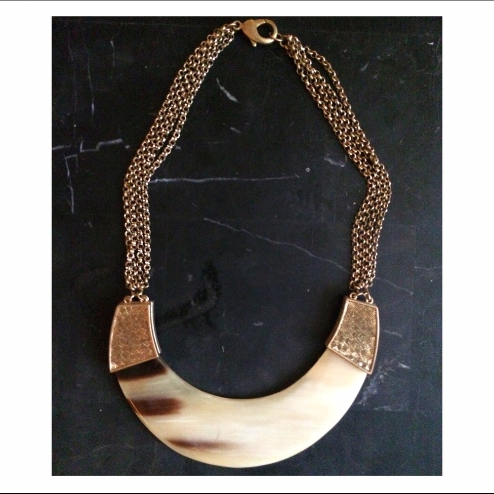 Free people imitation horn collar necklace